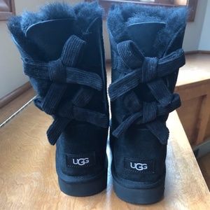 Bailey Bow II Black Ugg Boots